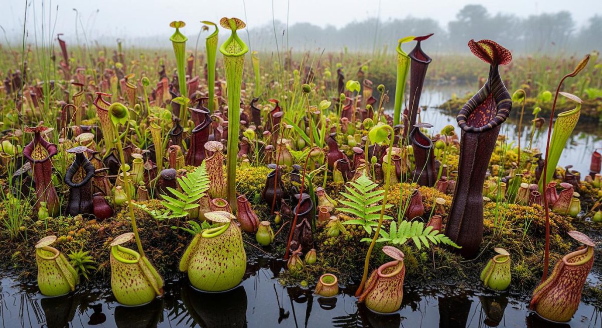 Studi Morfologi dan Adaptasi Kantong Semar (Nepenthes spp.) dalam Ekosistem Rawa Gambut: Laporan Penelitian FloraLangka